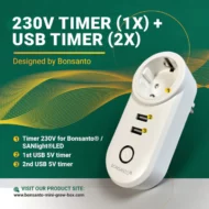 bonsanto® zeitschaltuhr (230v timer + 2x usb timer)