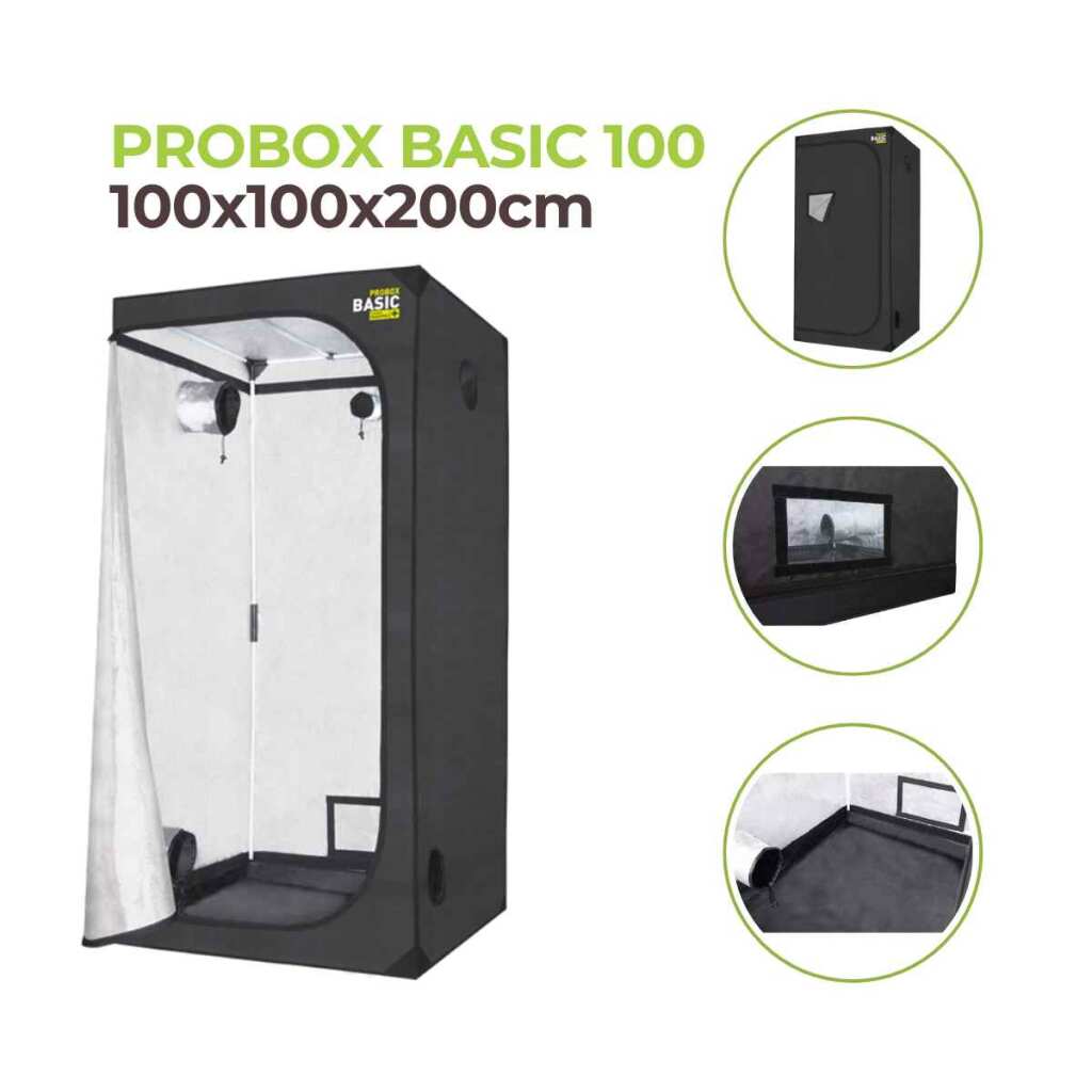 growbox 100x100x200 cm | probox basic 100 | garden highpro