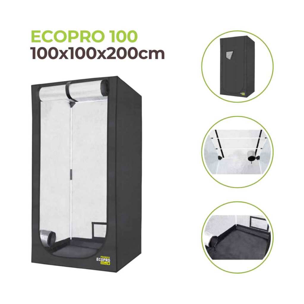 growbox 100x100x200 cm | probox ecopro 100 | garden highpro