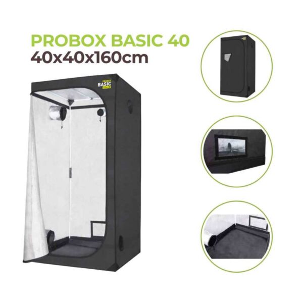 growbox 40x40x160 cm | probox basic 40 | garden highpro